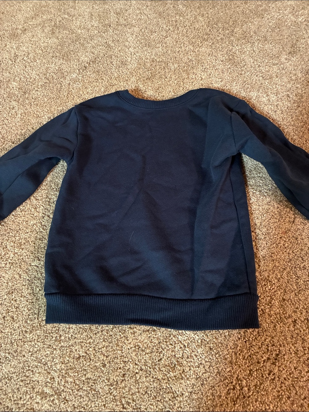 Toddler Boys Navy Blue Race Car Graphic Sweatshirt Long Sleeve Top - Picture 7 of 8